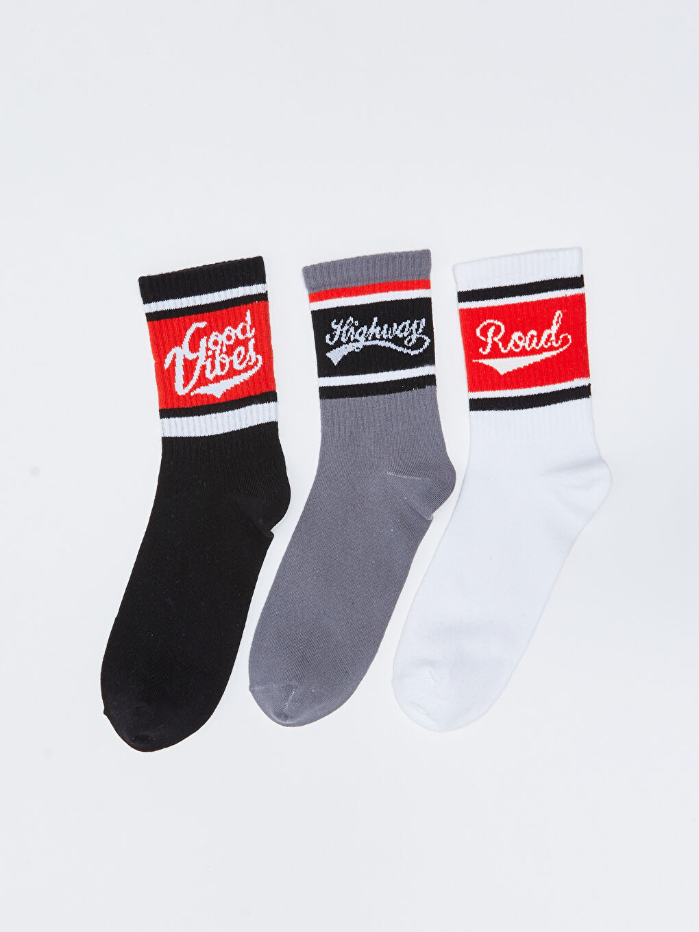 Karışık Baskılı Erkek Soket Çorap 3'lü-1