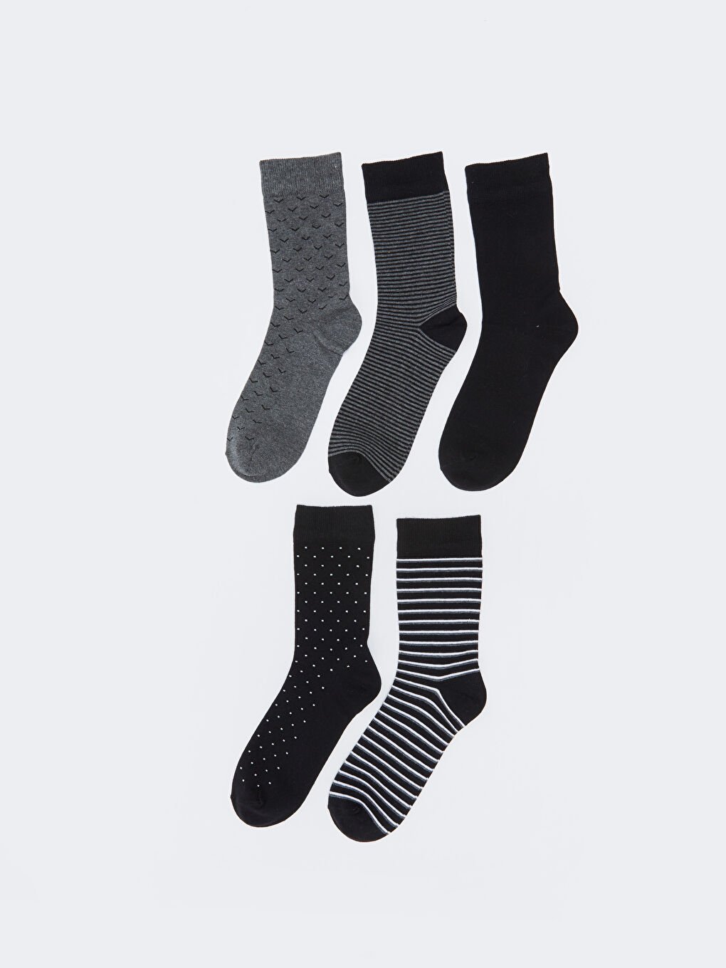 Karışık Desenli Erkek Soket Çorap 5'li-1