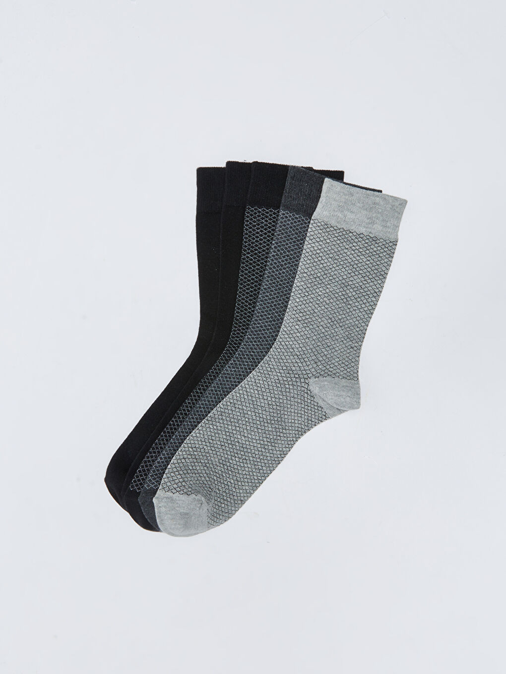 LCW ACCESSORIES Patterned Men's Ankle Socks 5 Pack -W2BB29Z8-K00