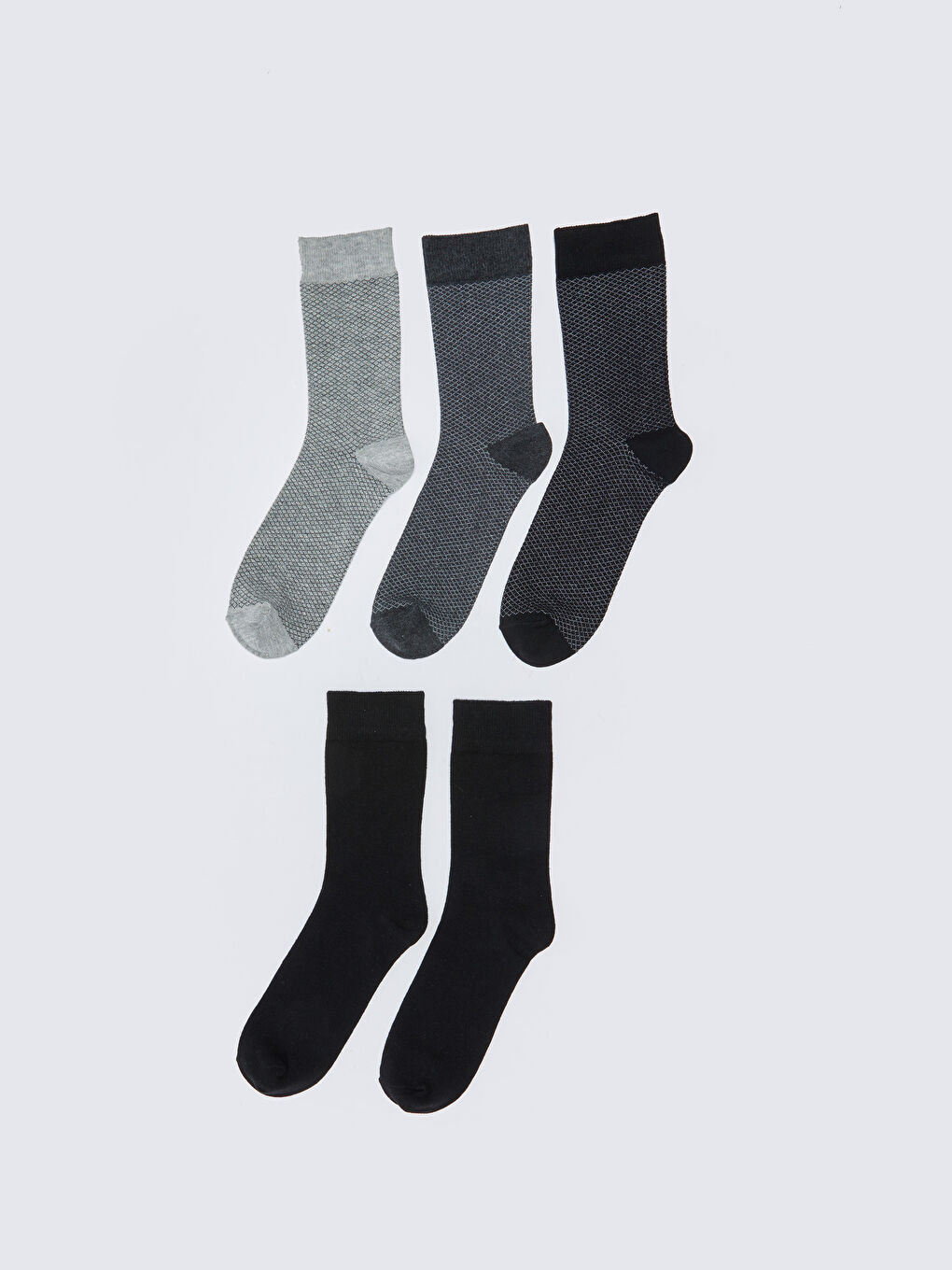 LCW ACCESSORIES Patterned Men's Ankle Socks 5 Pack -W2BB29Z8-K00