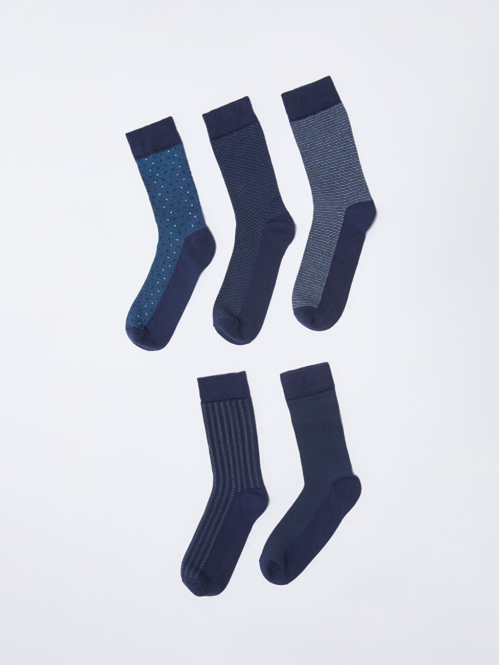Patterned Men's Ankle Socks 5 Pack-1