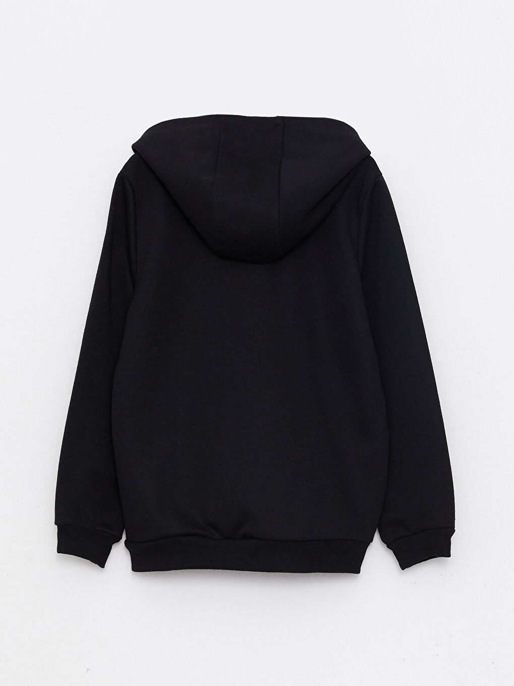 Siyah Kapüşonlu Atatürk İmza Baskılı Uzun Kollu Kız Çocuk Sweatshirt-1