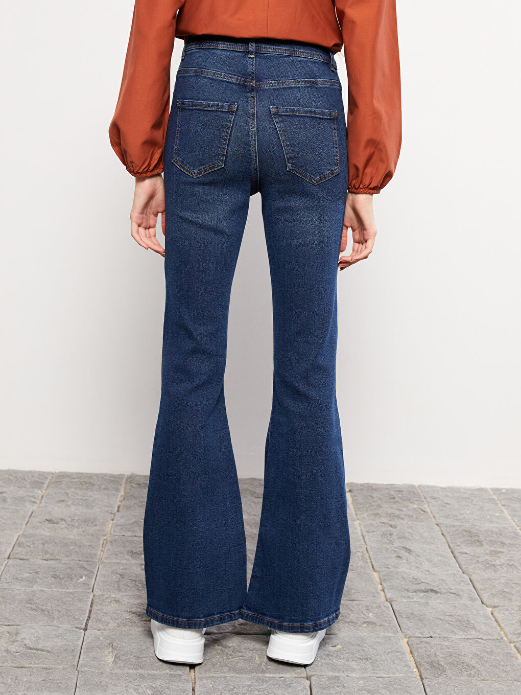 High Waist Mars Flare Women's Jeans-4