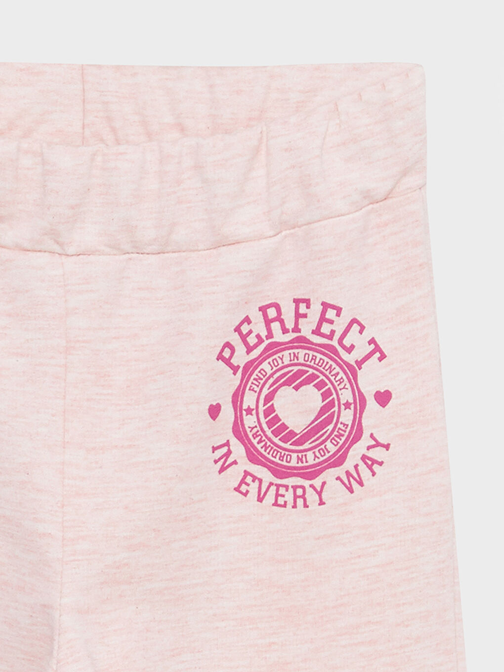 LCW ECO Crew Neck Printed Long Sleeve Girls' Sweatshirt and Trousers -W2BB81Z4-E6R
