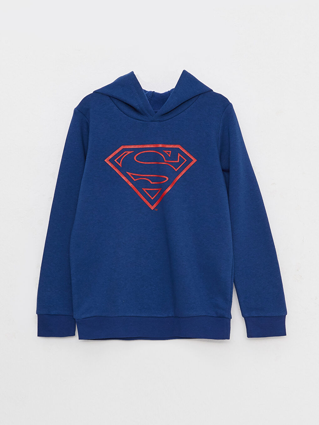 LC Waikiki Hooded Superman Printed Long Sleeve Boy Sweatshirt -W2BB86Z4-HEU