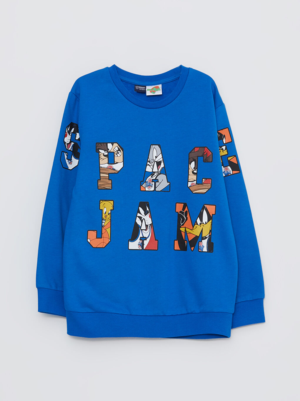 LCW Kids Crew Neck Space Jam Printed Long Sleeve Boys Sweatshirt -W2BC09Z4-HFU