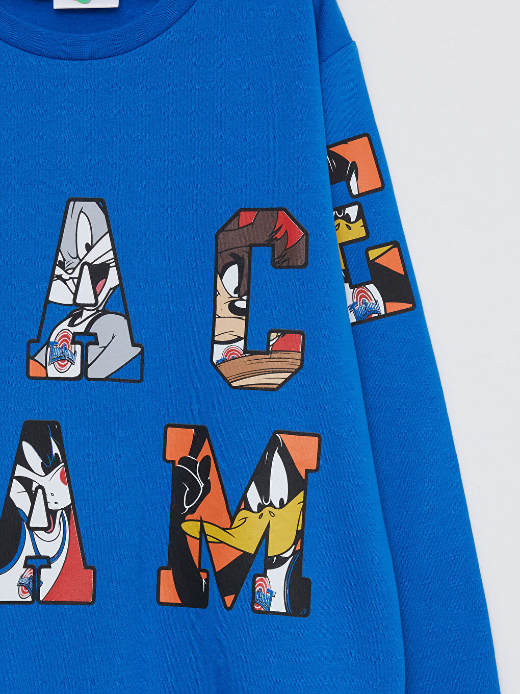 LCW Kids Crew Neck Space Jam Printed Long Sleeve Boys Sweatshirt -W2BC09Z4-HFU
