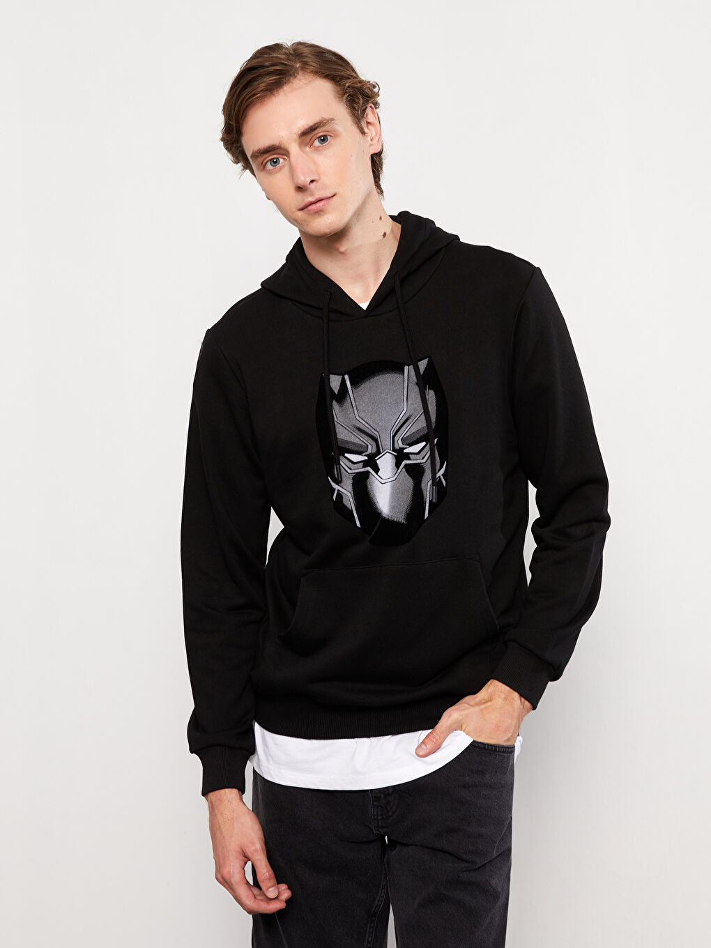 XSIDE Long Sleeve Batman Printed Thick Men's Hoodie -W2BC25Z8-CVL