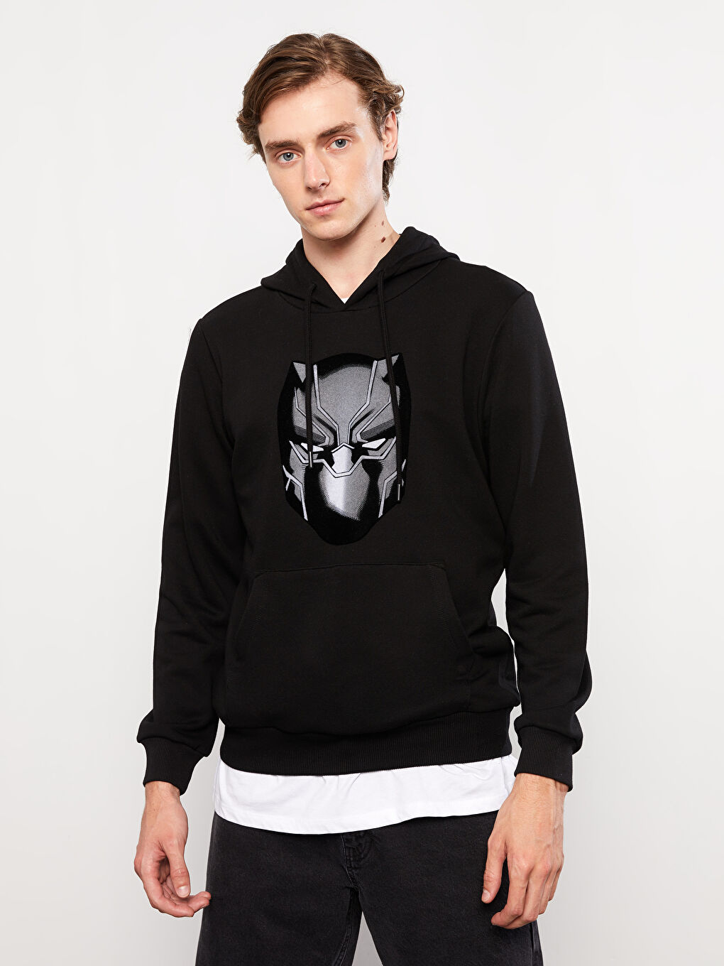 XSIDE Long Sleeve Batman Printed Thick Men's Hoodie -W2BC25Z8-CVL