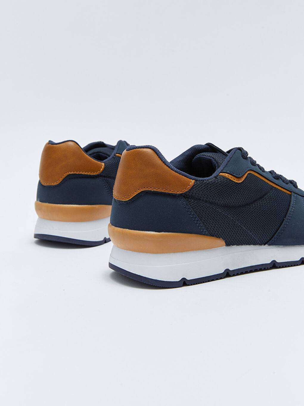 Lacivert Bağcıklı Erkek Spor Ayakkabı-4