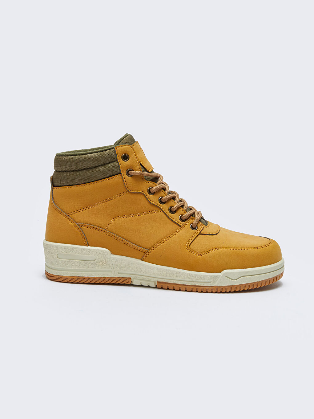 Kahverengi Bağcıklı Erkek Bilek Boy Spor Ayakkabı-1