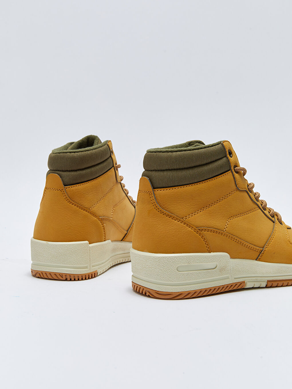 Kahverengi Bağcıklı Erkek Bilek Boy Spor Ayakkabı-4