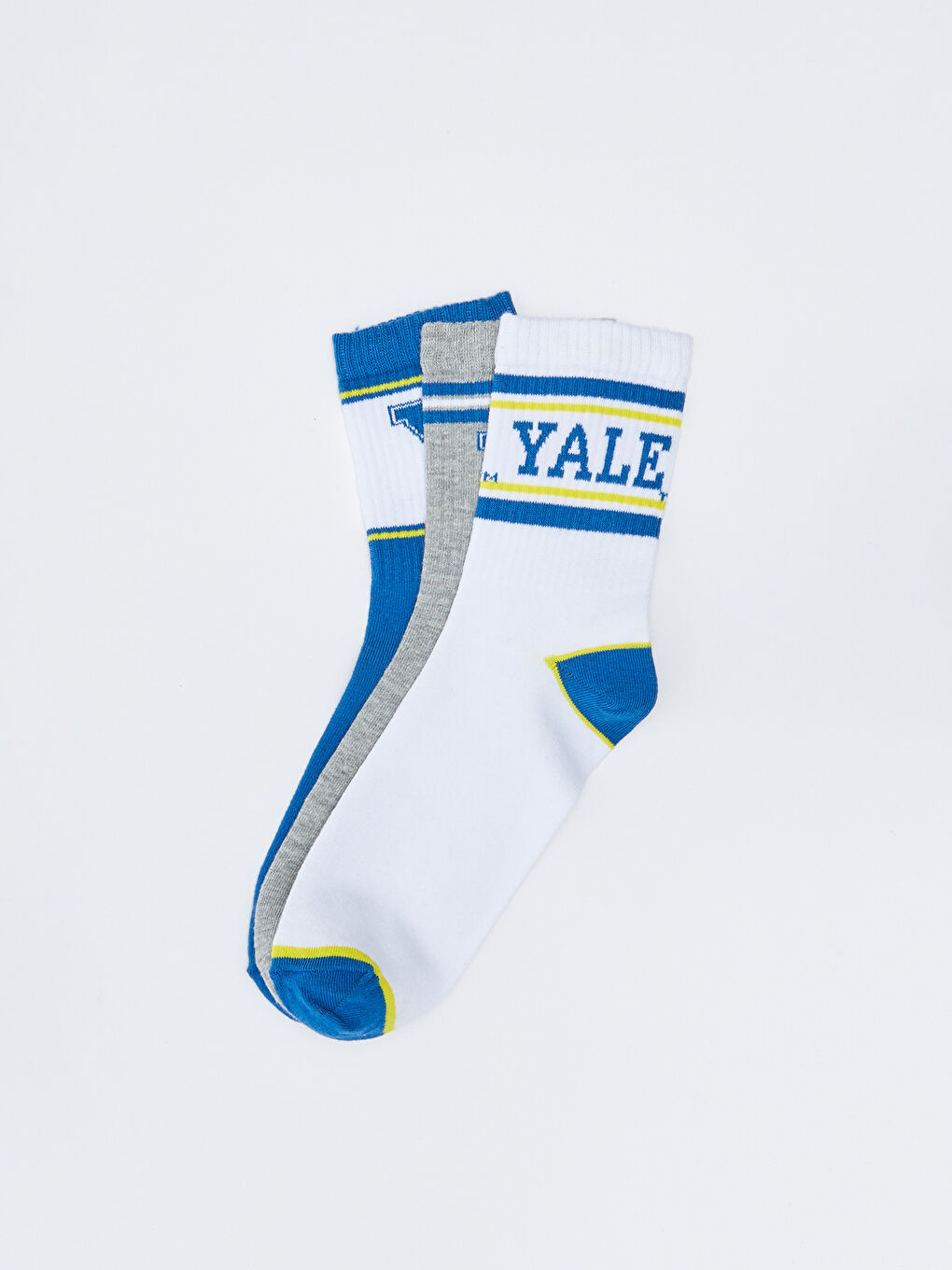 Yale University Printed Men's Cleat Socks 3 Pack