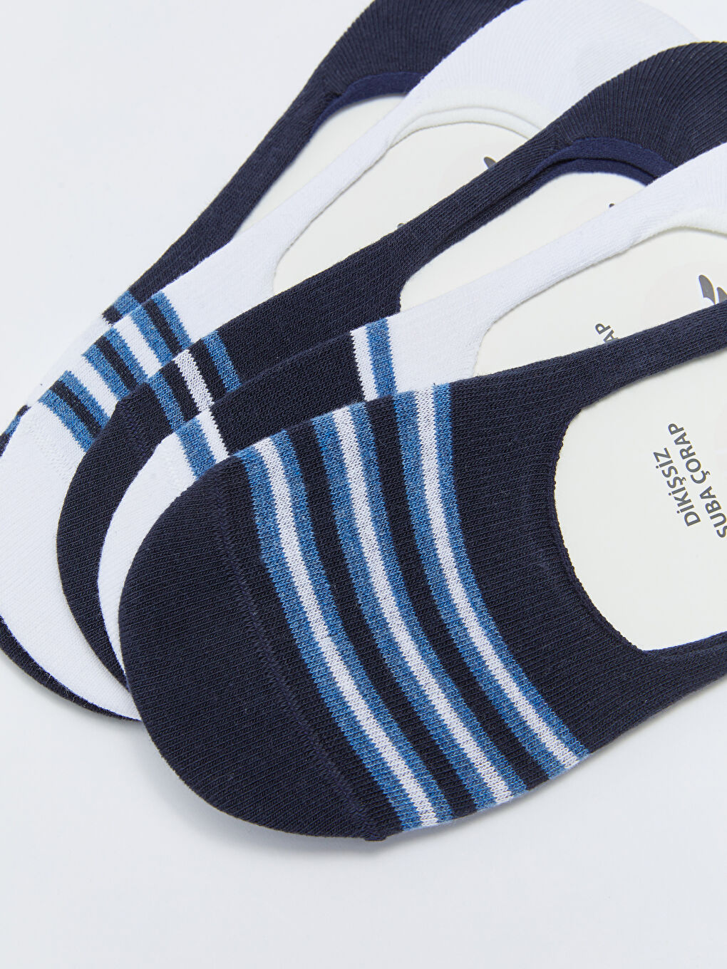 Karışık Çizgili Erkek Babet Çorap 5'li-1