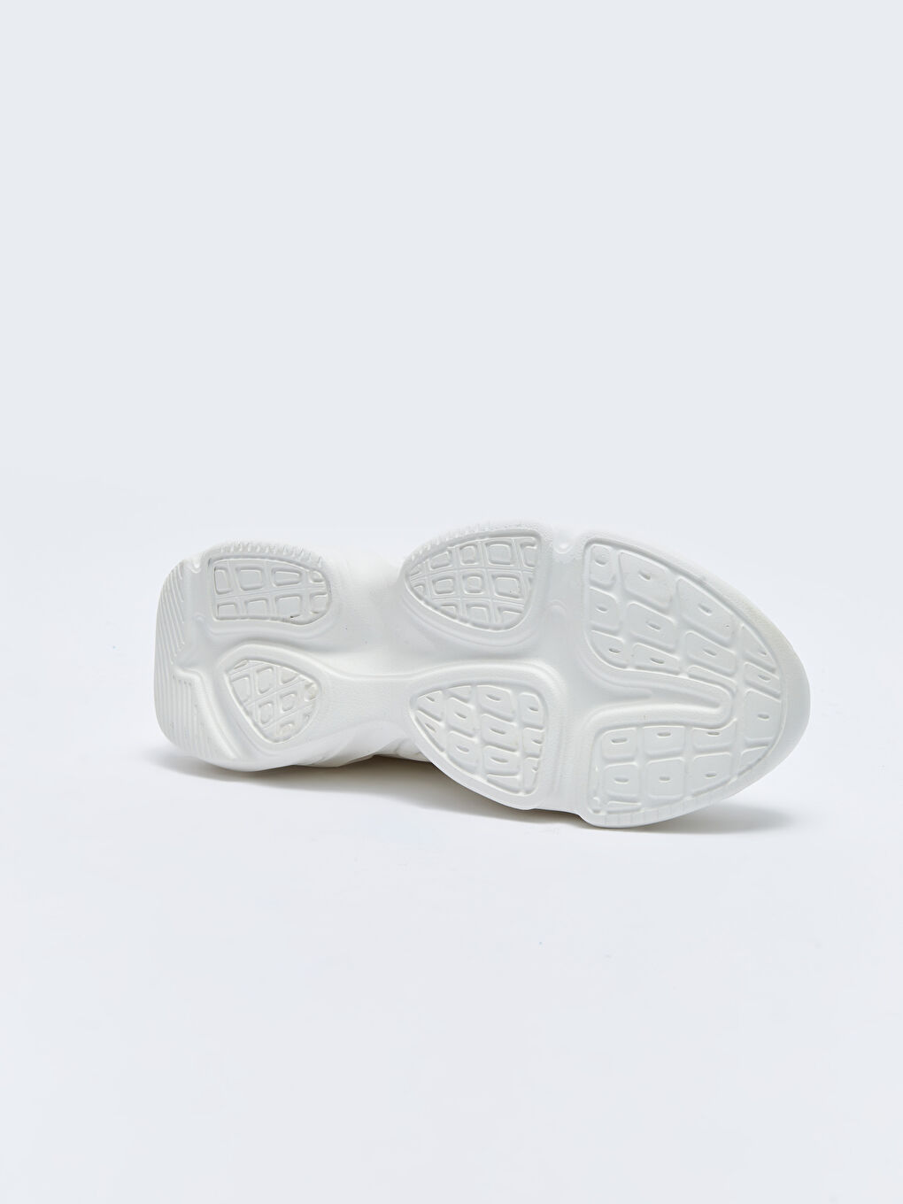 Beyaz Bağcıklı Kalın Tabanlı Kadın Spor Ayakkabı-3