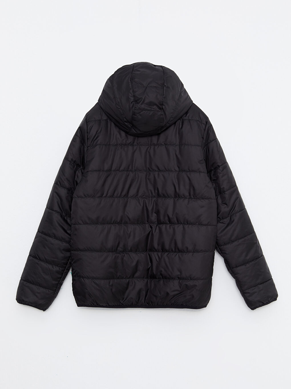 Hooded Basic Boy Puffer-1