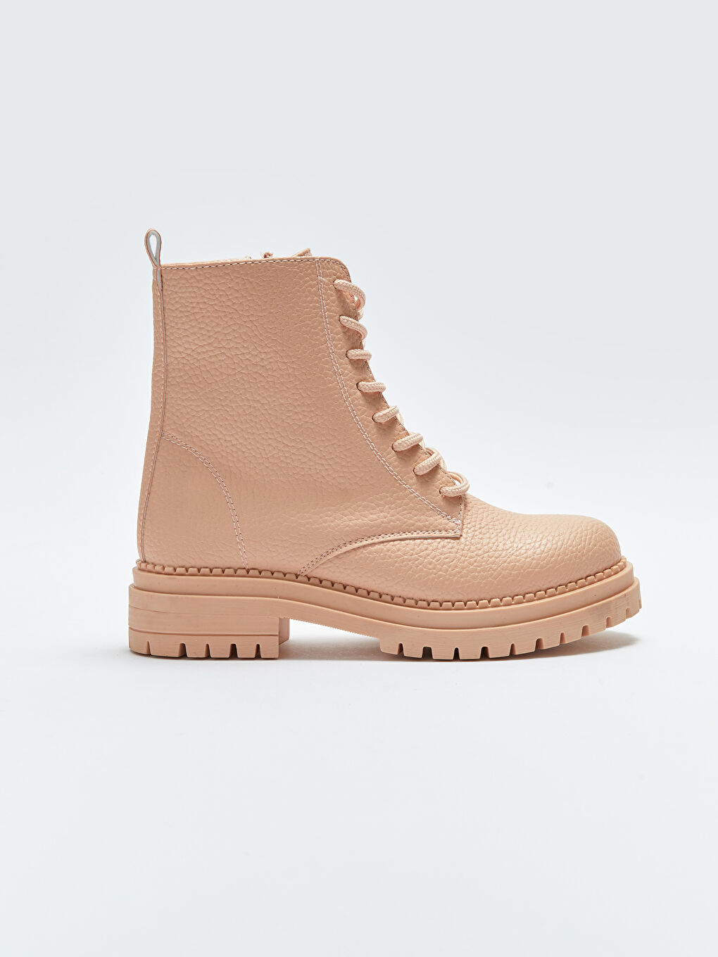 Bottes en Similicuir à Lacets pour Femmes-1