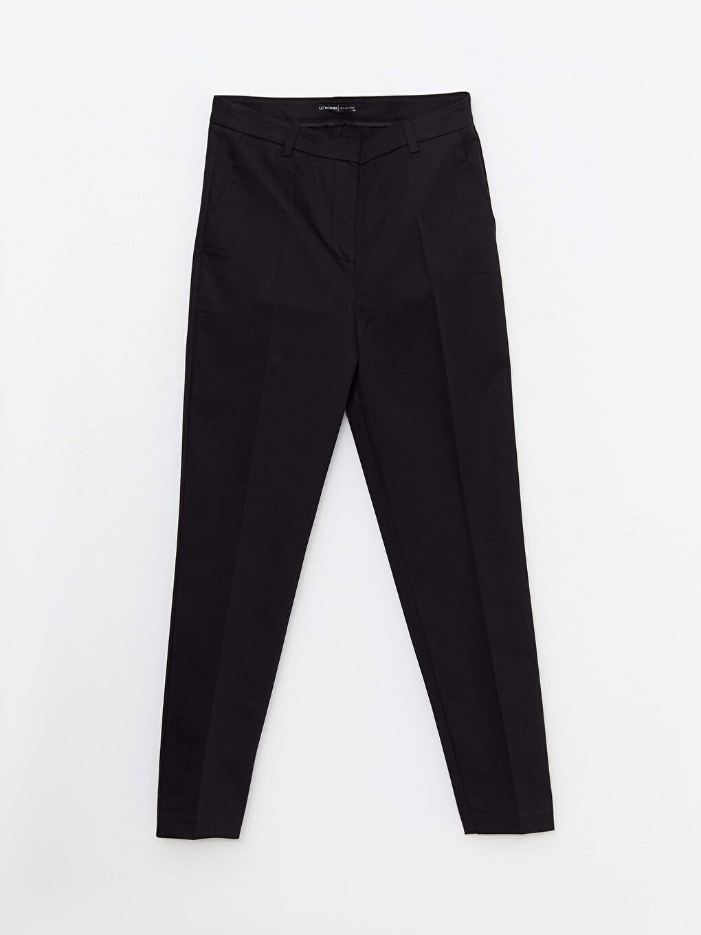 Women's Slim Fit Plain Trousers-6