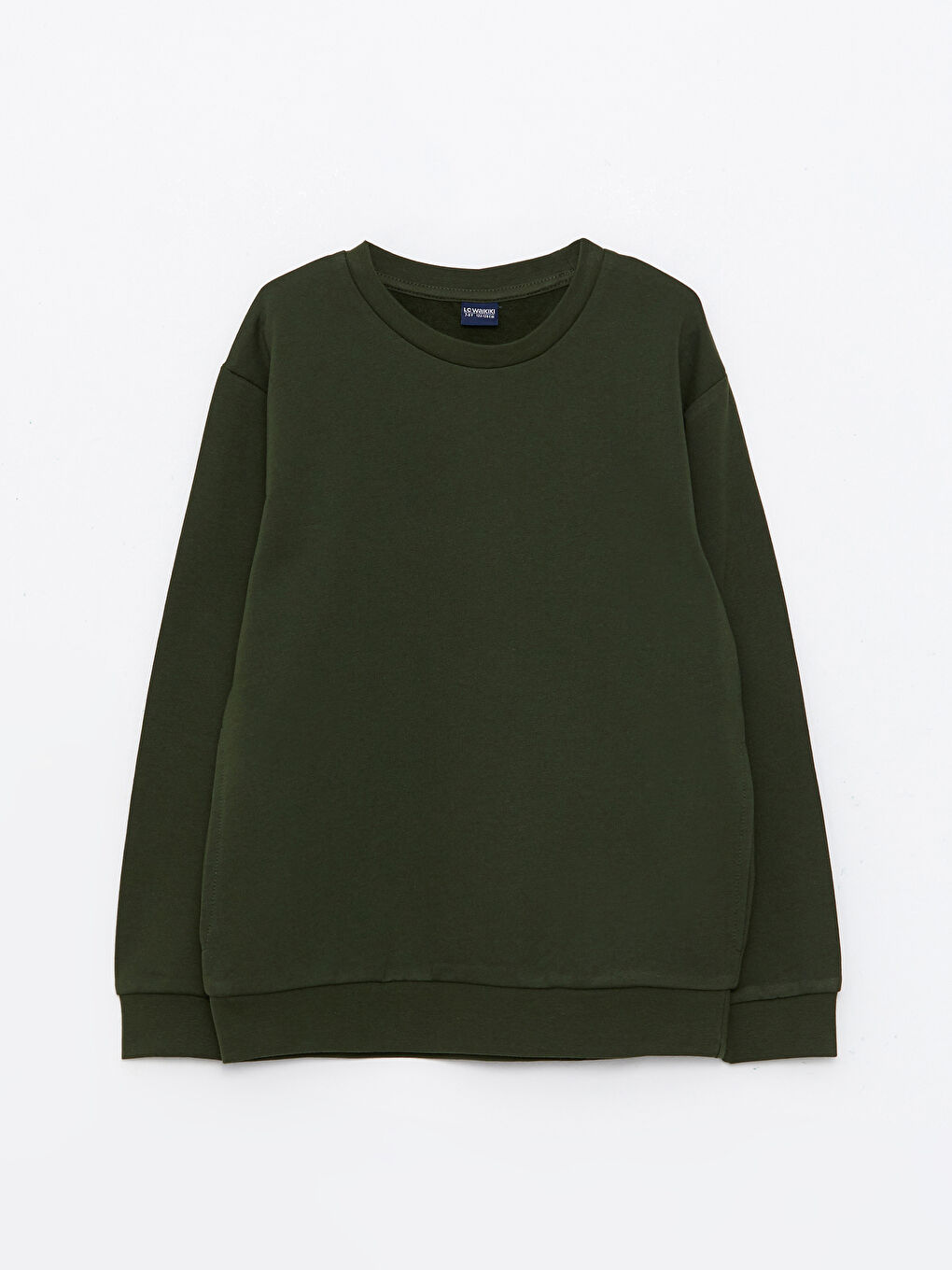 LCW Kids Crew Neck Basic Long Sleeve Boys' Sweatshirt -W2BD31Z4-HDY