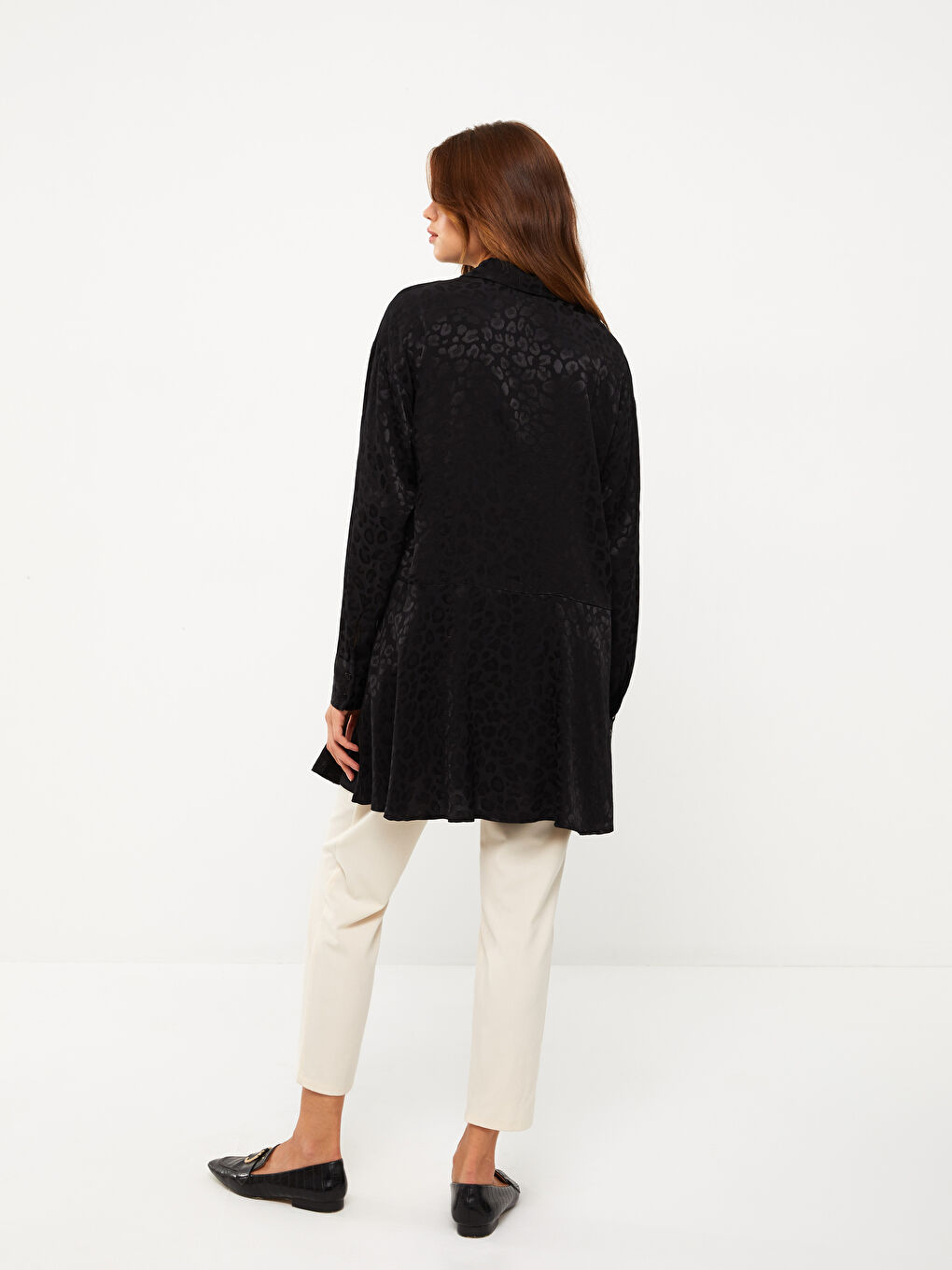 قميص تونيك ستان كم طويل مطبوع للحمل-4