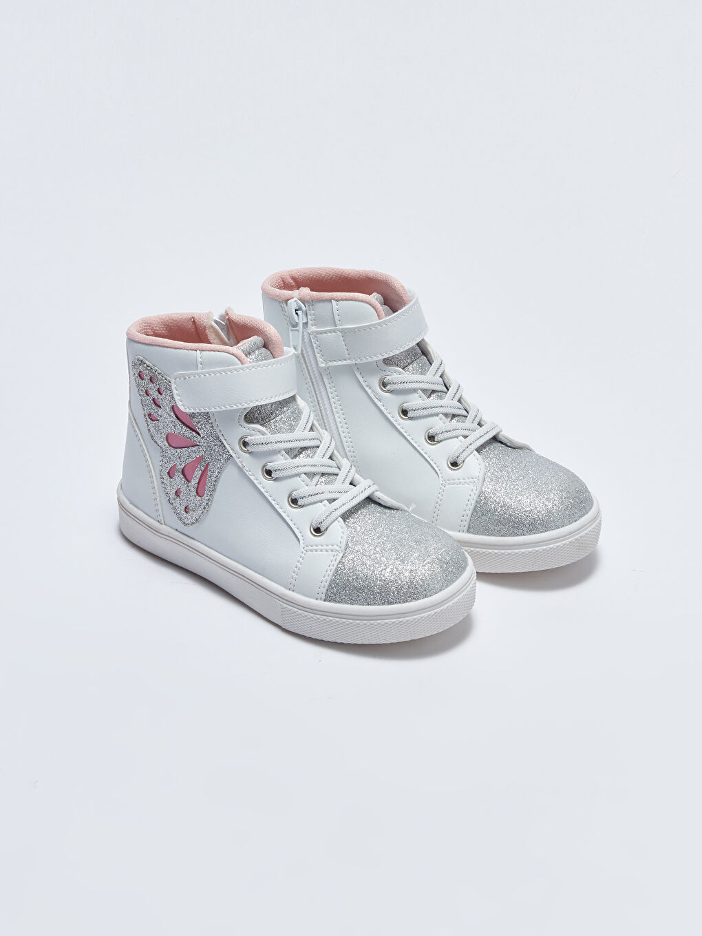 Hook and Loop Girls' Ankle Sneakers