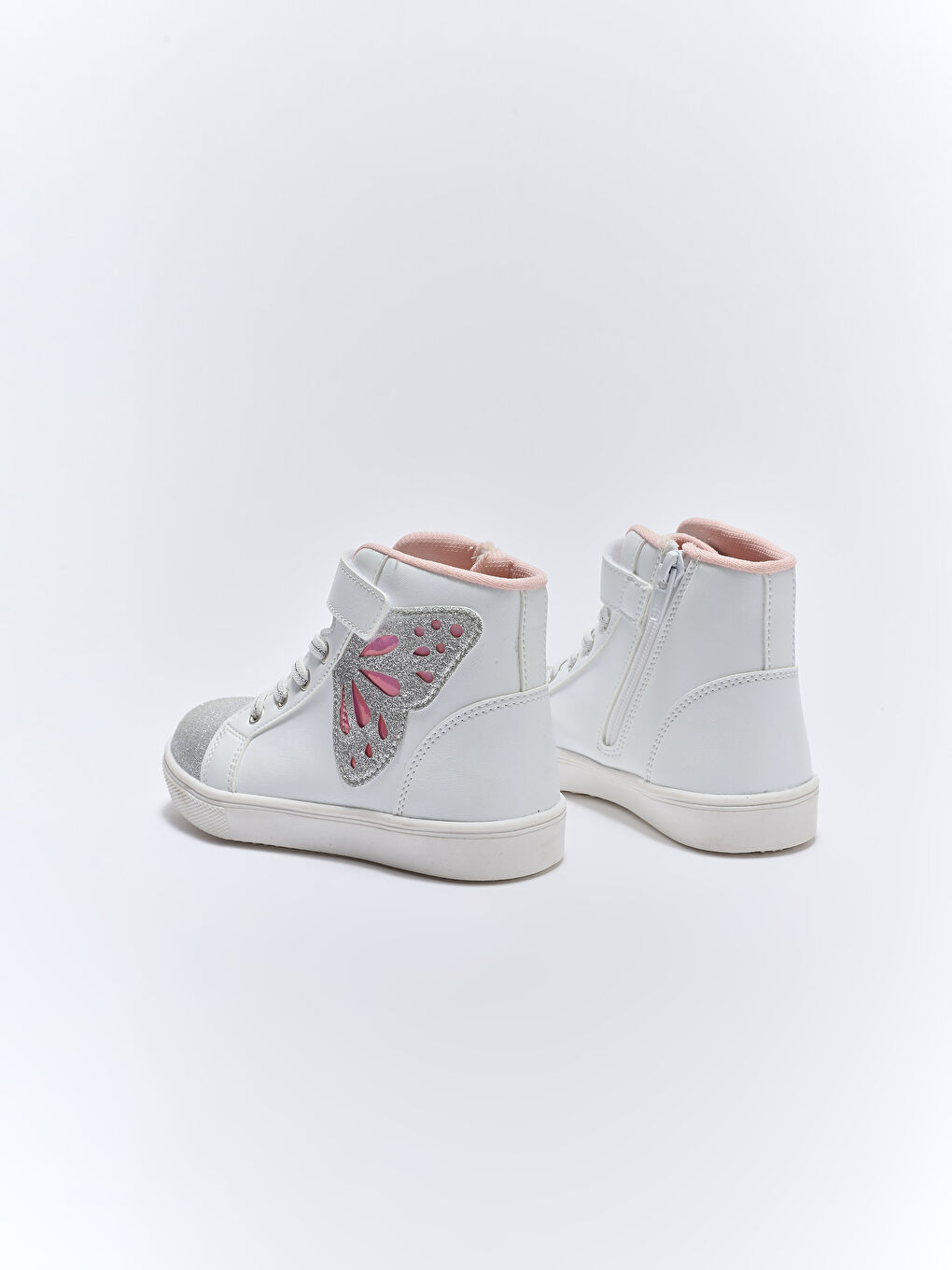 Hook and Loop Girls' Ankle Sneakers-3