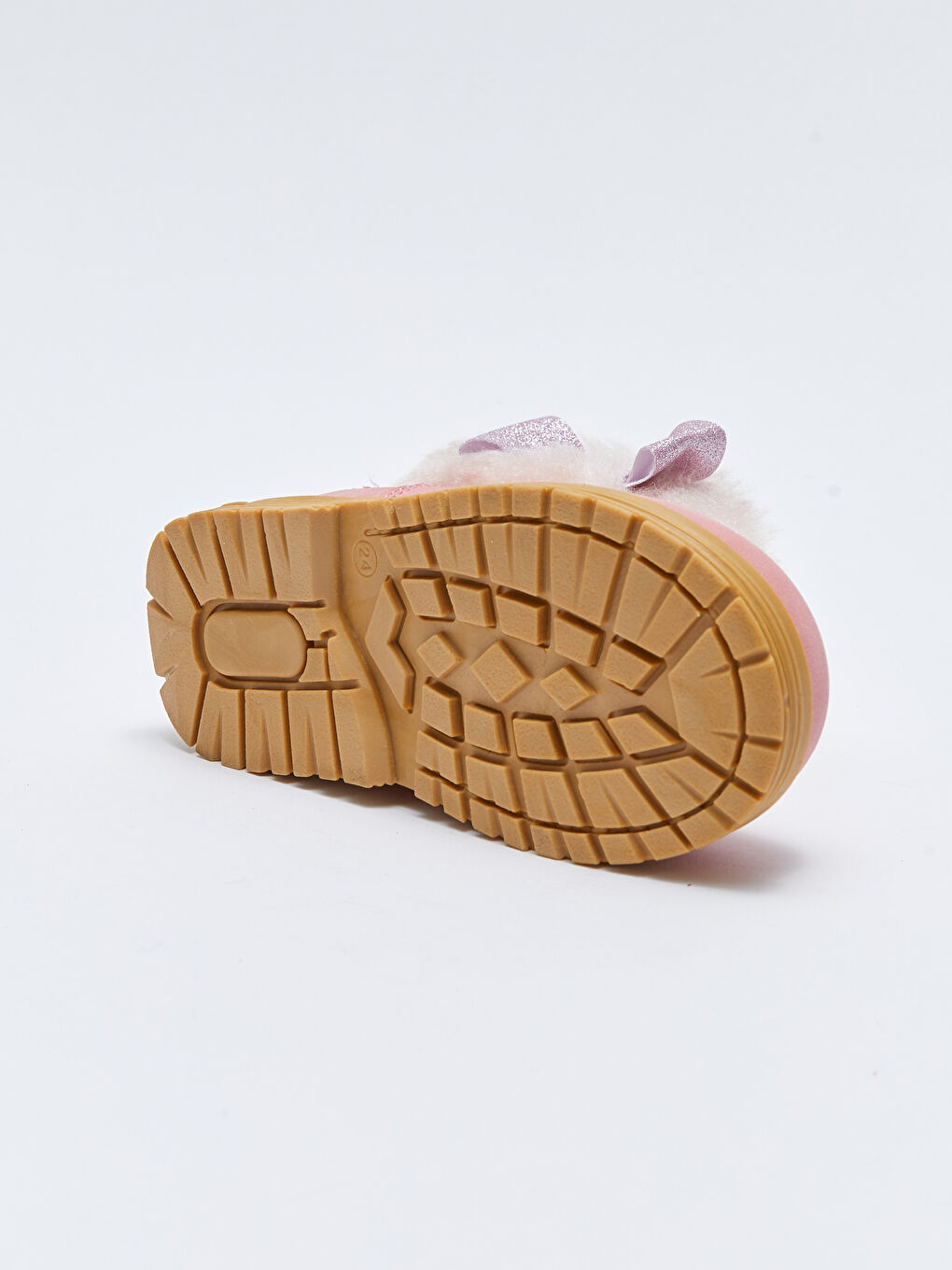 Pembe Fiyonk Detaylı Kız Bebek Bot-2