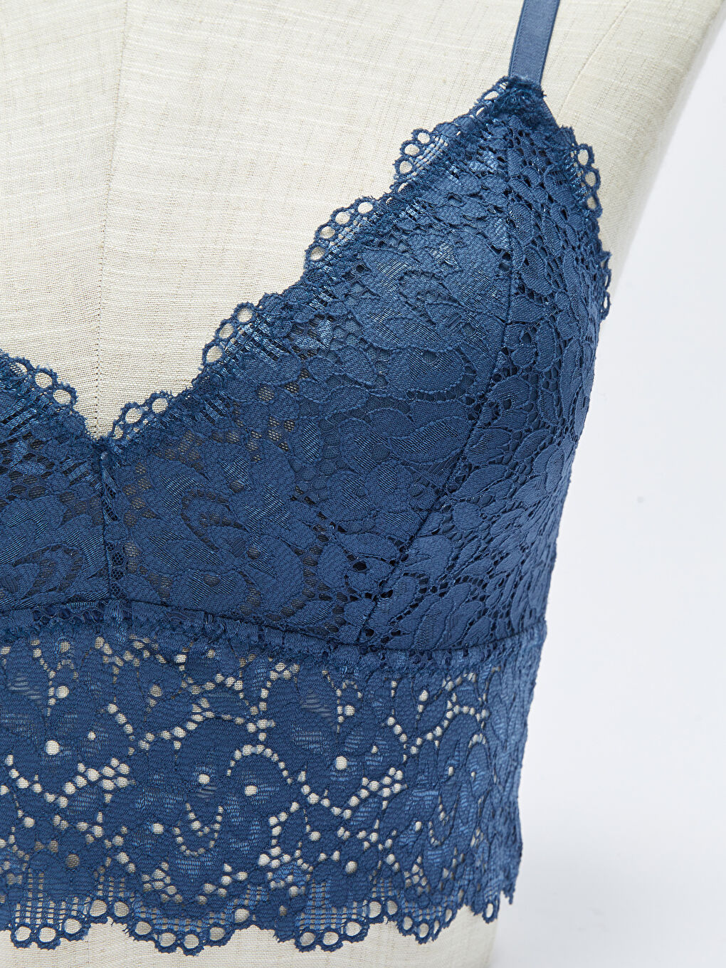 Lace Non-Wireless Padded Bralette Bra-2