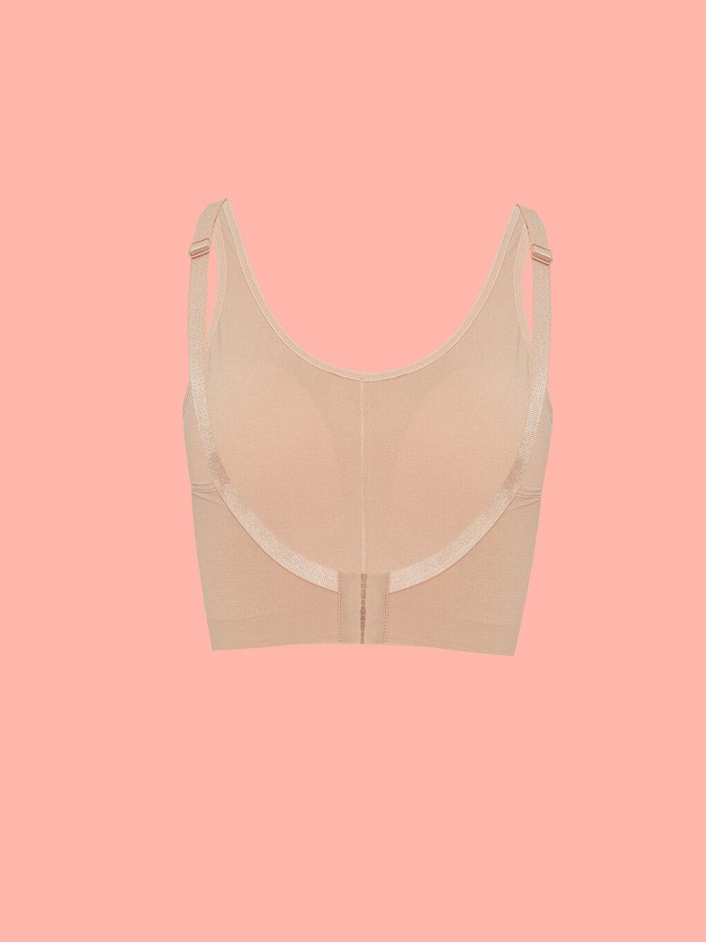 Pembe Balensiz Dolgusuz Düz Ameliyat Sonrası Sütyeni-1