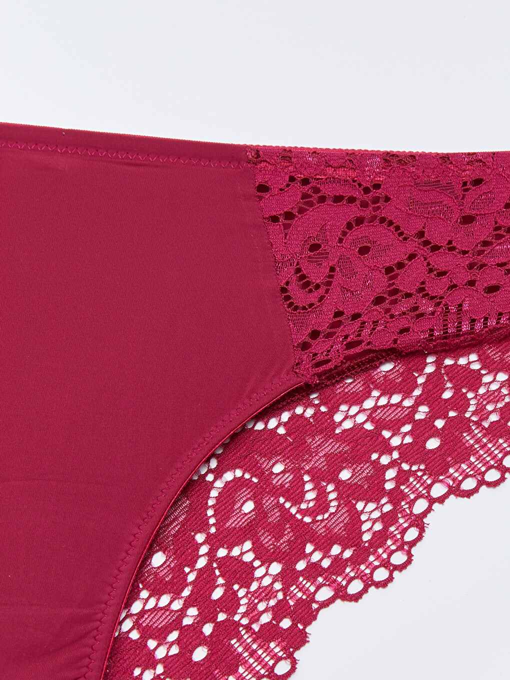 Mürdüm Dantelli Kadın Bikini Külot-2