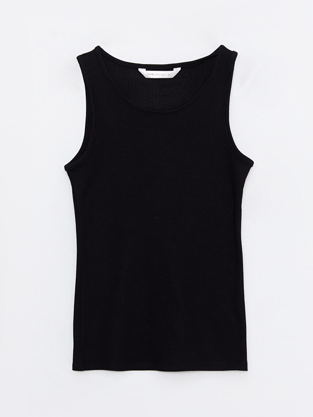 Siyah U Yaka Düz İç Giyim Atlet-5