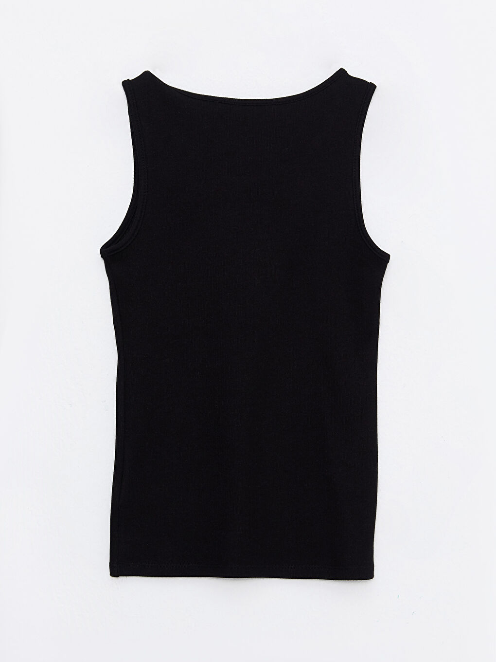 Siyah U Yaka Düz İç Giyim Atlet-6