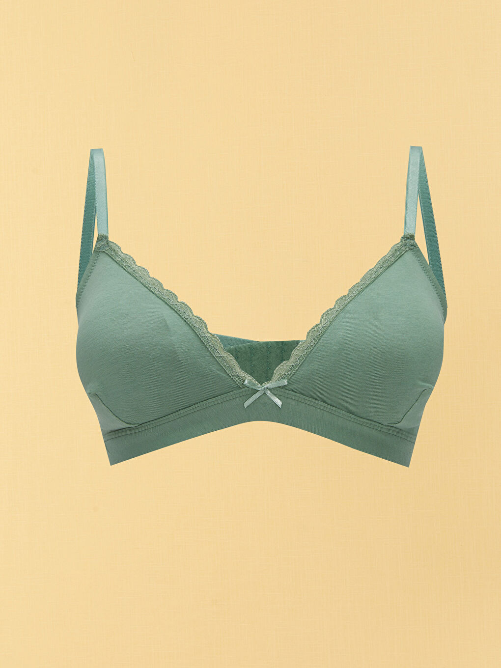 Yeşil Balensiz Dolgusuz Sütyen