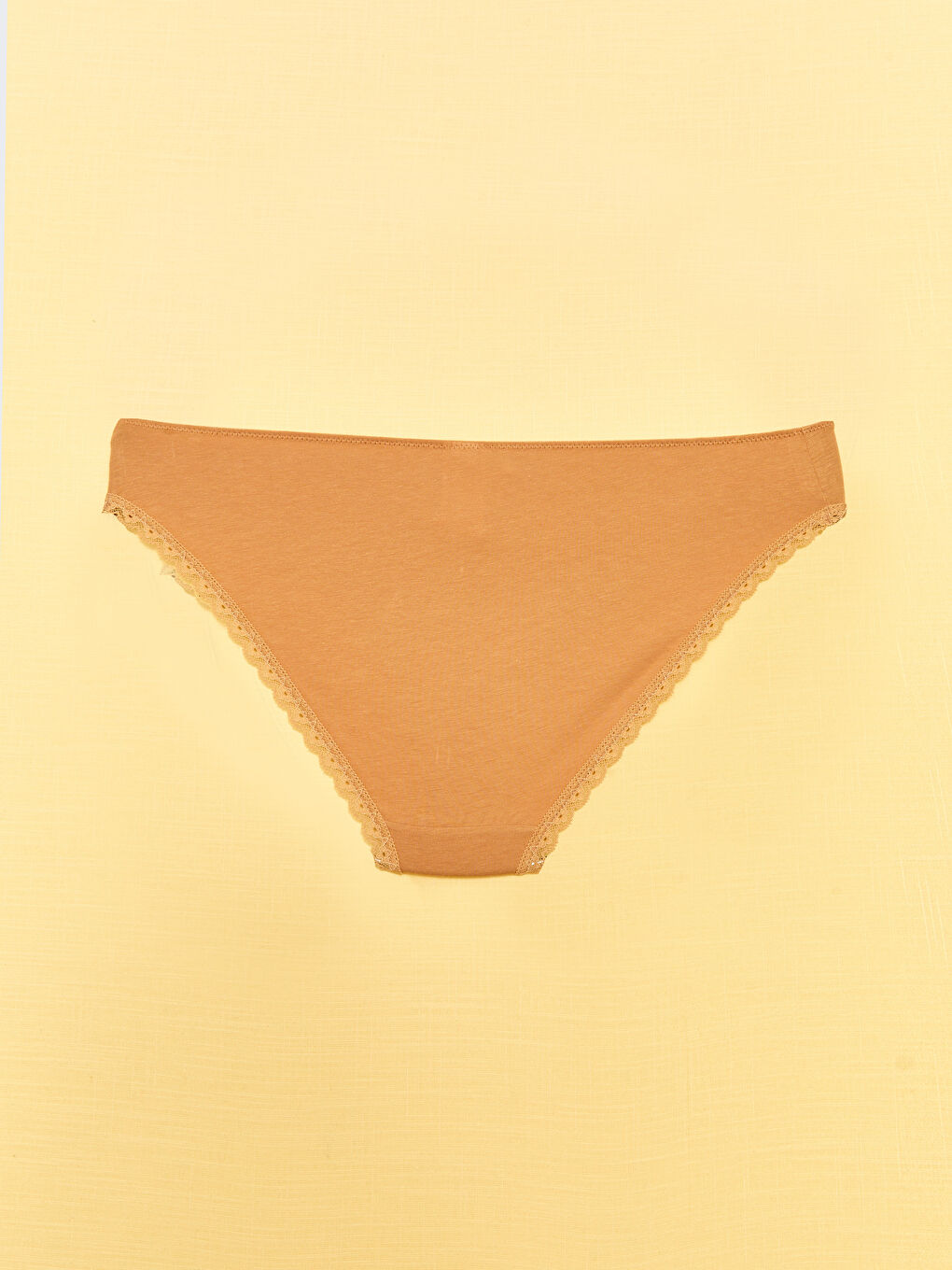 Kahverengi Dantelli Bikini Külot-1