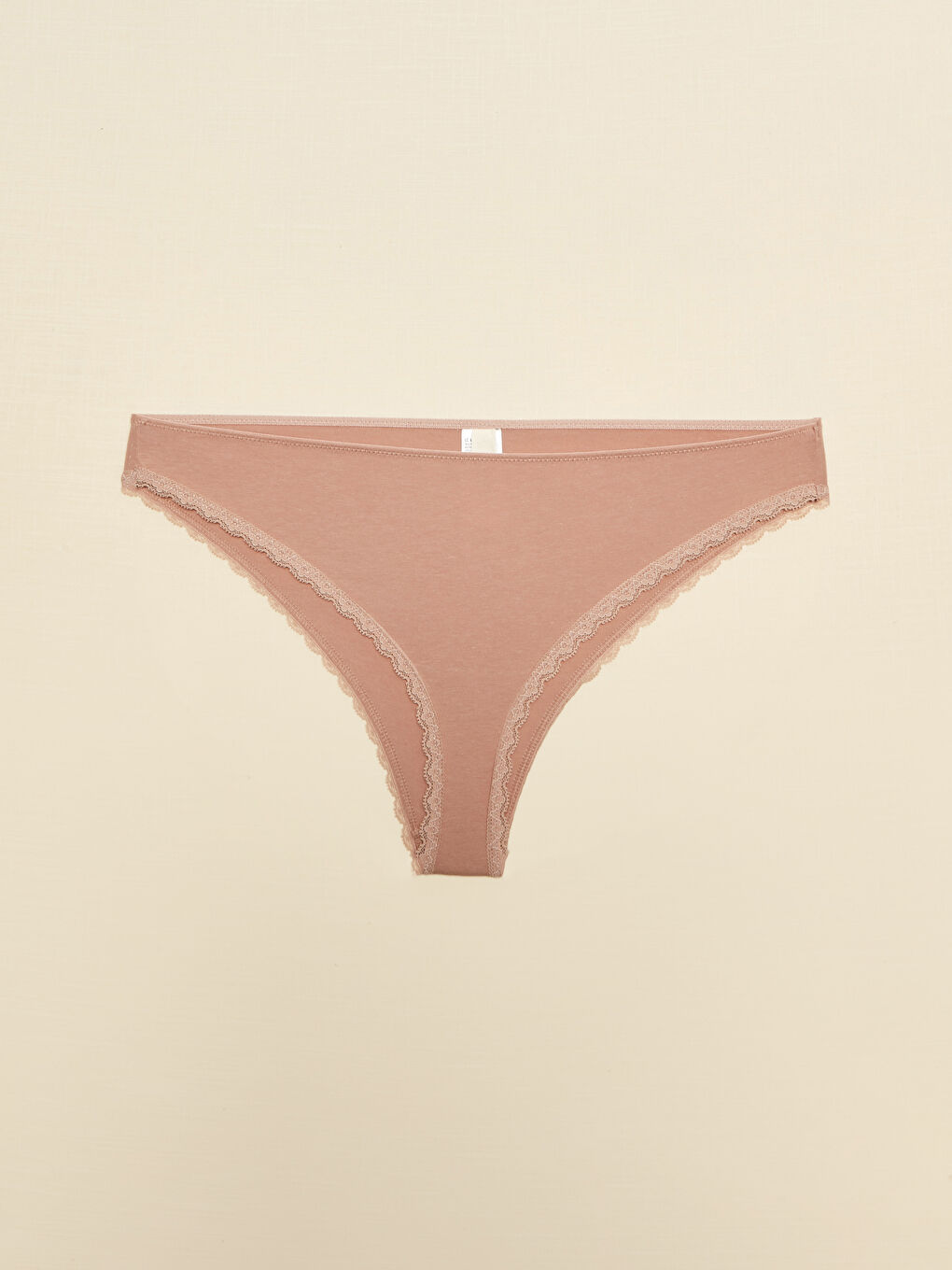 Kahverengi Düz Brazilian Külot