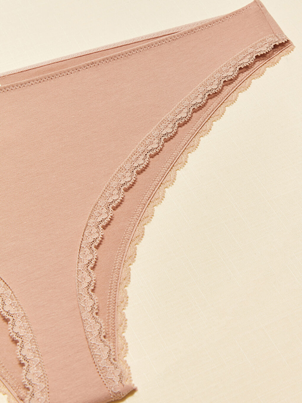 Kahverengi Düz Brazilian Külot-2