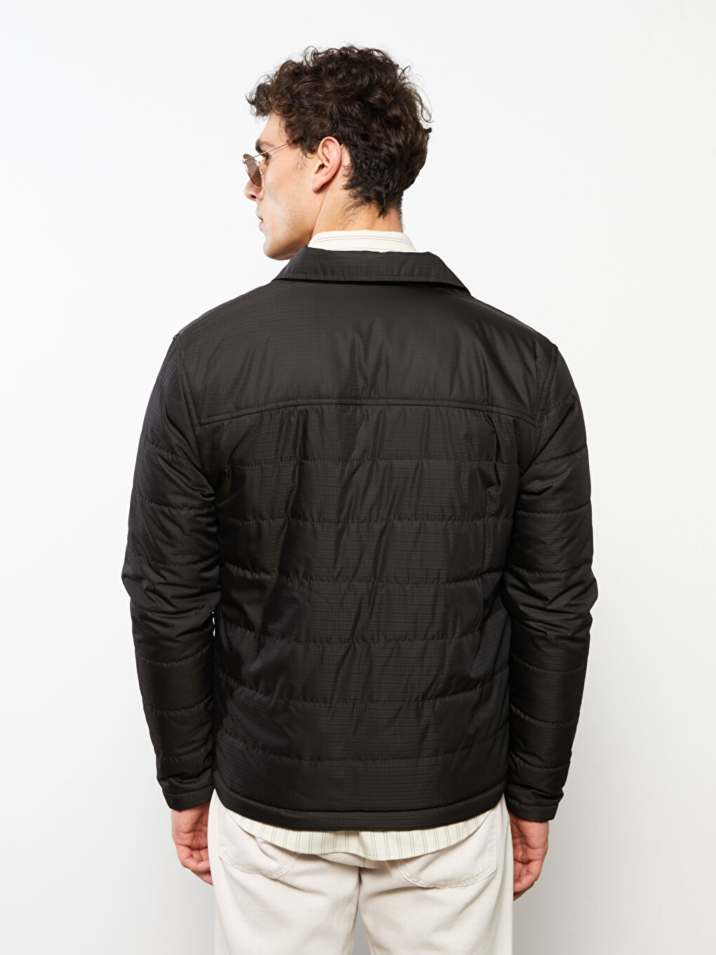 Standard Fit Collared Neck Men's Puffer Coat-4