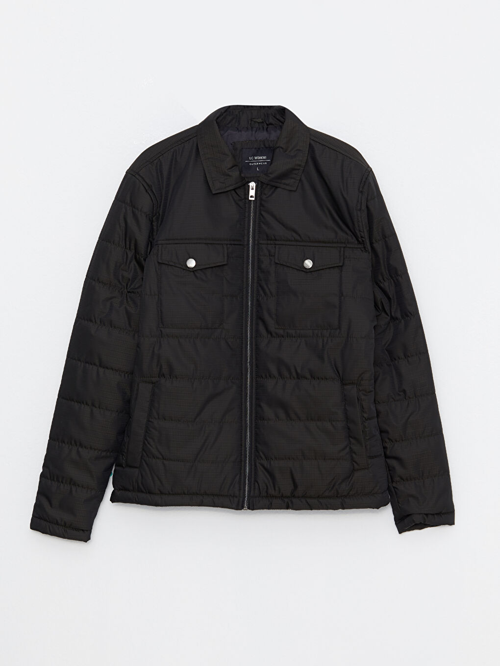 Standard Fit Collared Neck Men's Puffer Coat-5