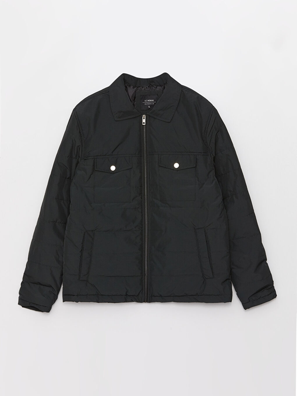 Standard Fit Collared Neck Men's Puffer Coat-6