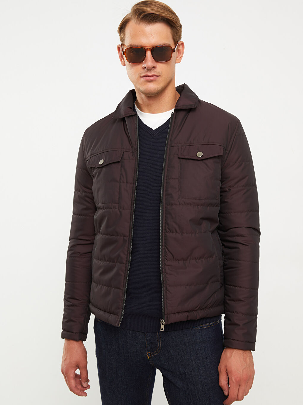 Standard Fit Collared Neck Men's Puffer Coat