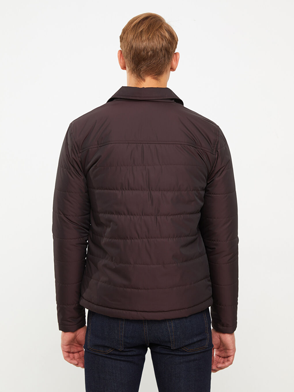 Standard Fit Collared Neck Men's Puffer Coat-5