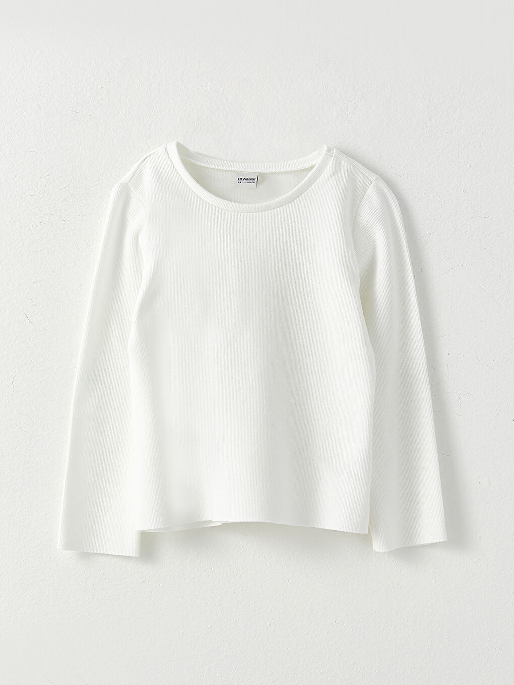 LCW ECO Rundhalsausschnitt Basic Langarm Mädchen T-Shirt und Hose -W2BF11Z4-SAT