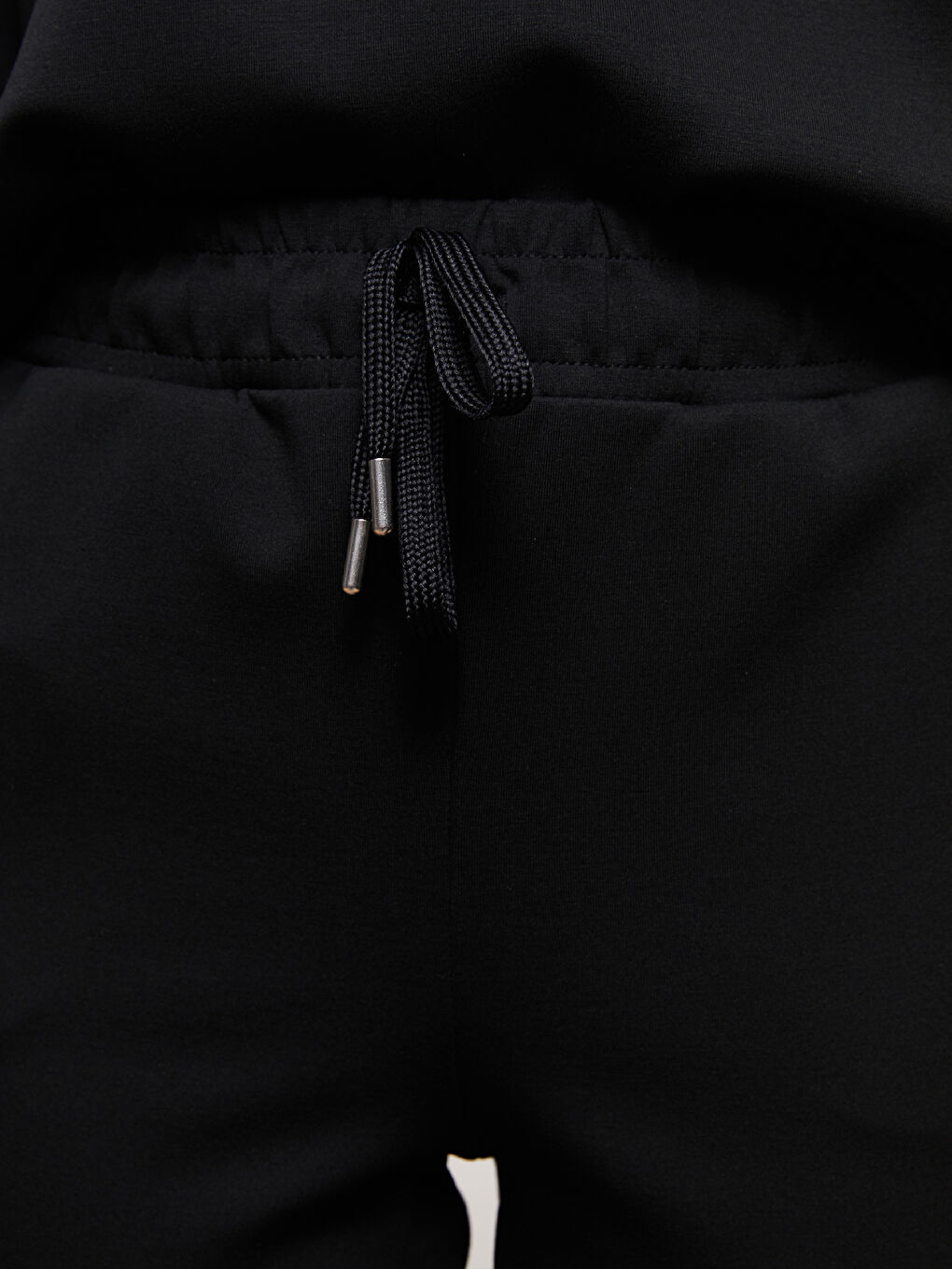 әйелдерге арналған серпімді белдік өрнексіз спорттық шалбар-2