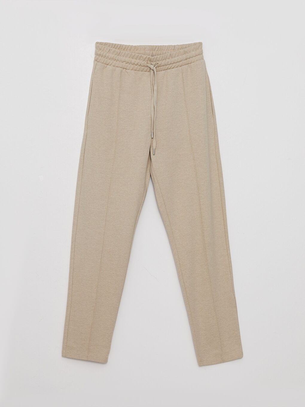 Women's Elasticated Waist Plain Sweatpants-11