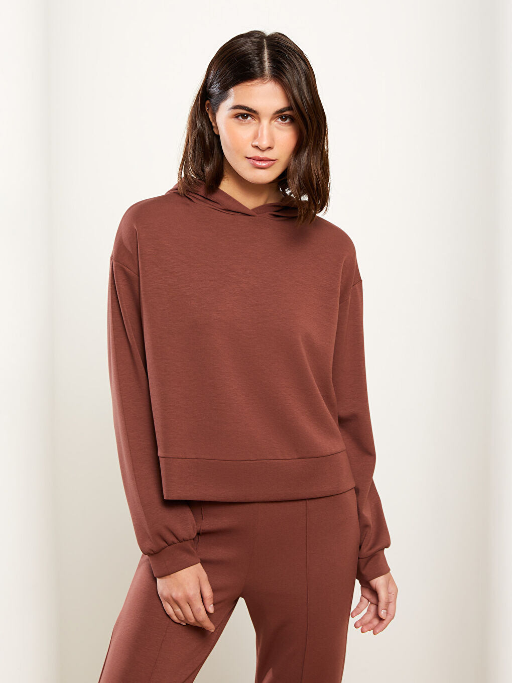 LCW Vision Damen Kapuzensweatshirt -W2BF29Z8-HFD