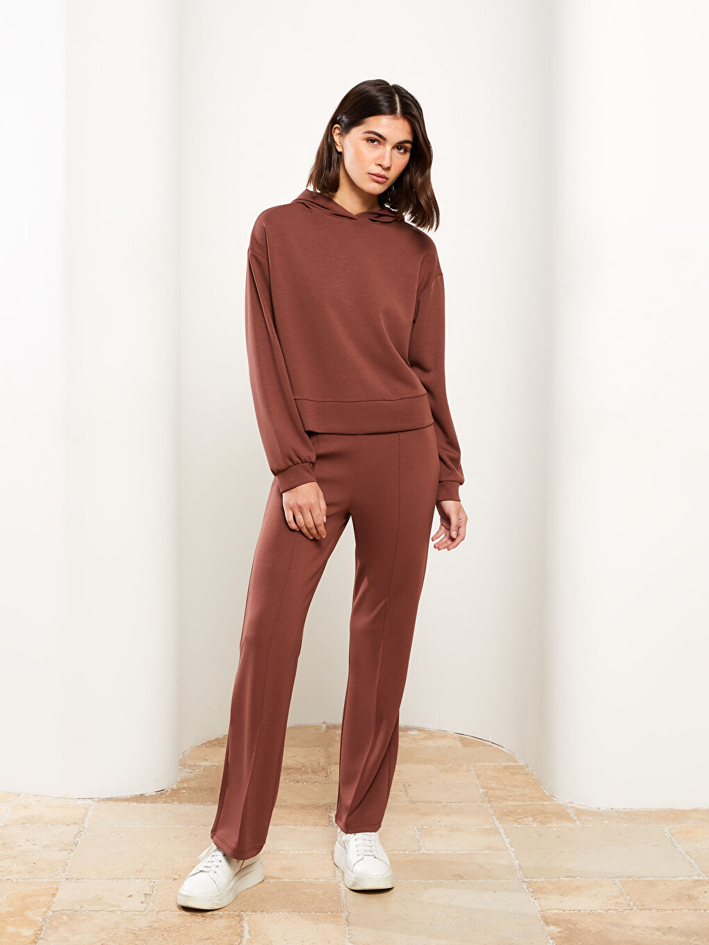 LCW Vision Damen Kapuzensweatshirt -W2BF29Z8-HFD
