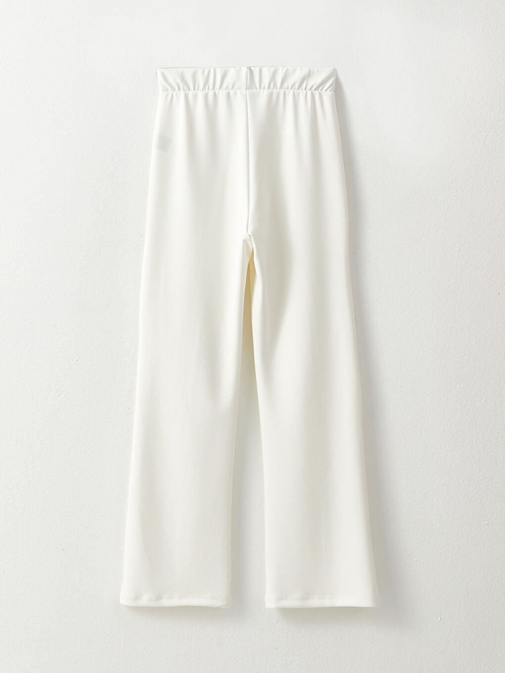 Ekru Kadın Beli Lastikli Düz Eşofman Altı-6