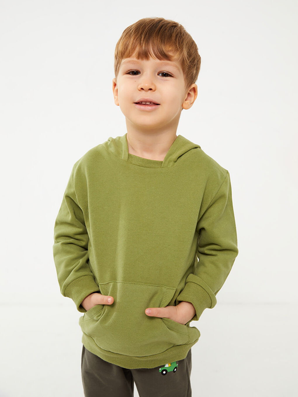 LCW baby Long Sleeve Basic Baby Boy Hoodie -W2BF35Z1-H0Y