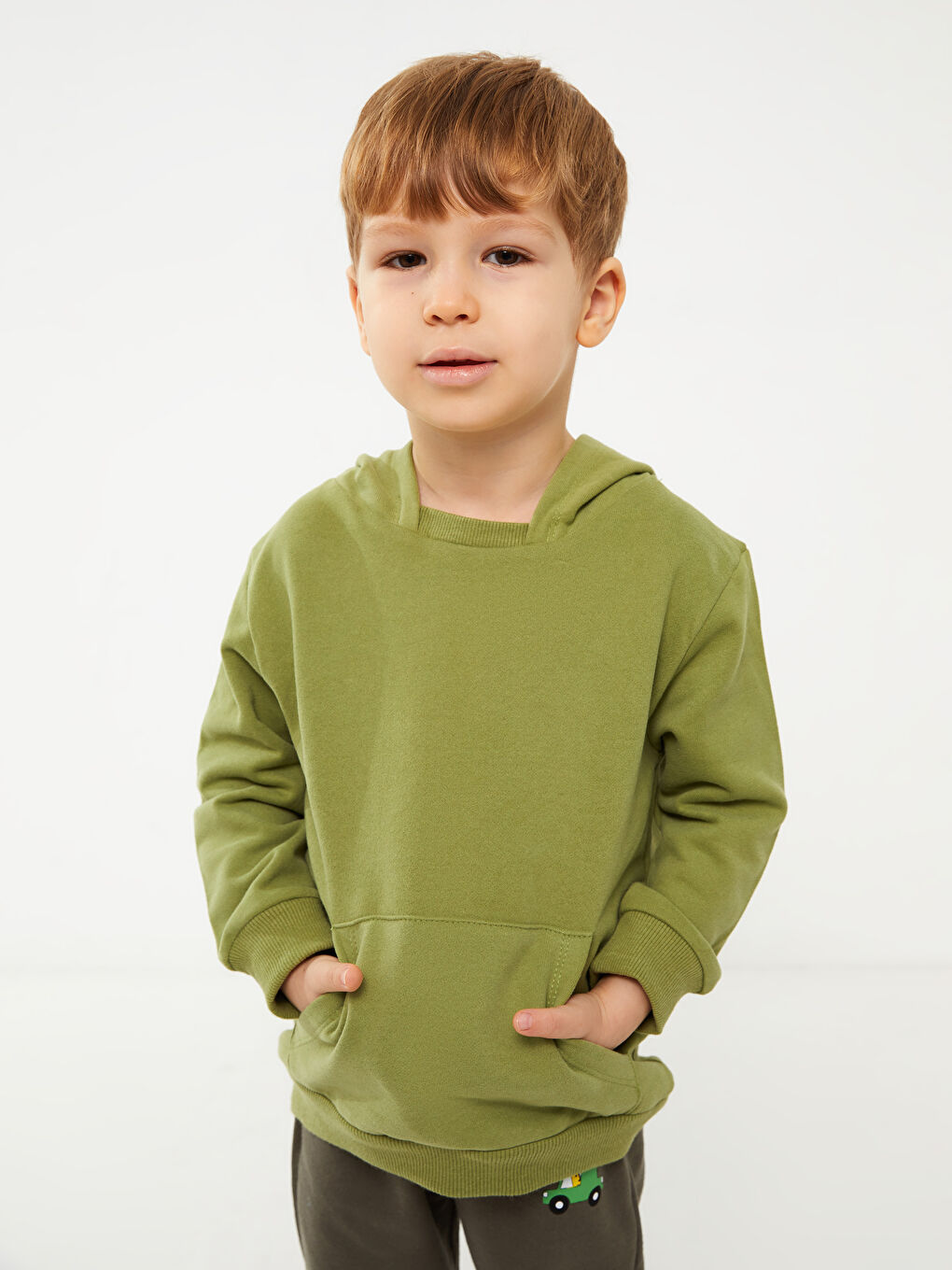 LCW baby Long Sleeve Basic Baby Boy Hoodie -W2BF35Z1-H0Y