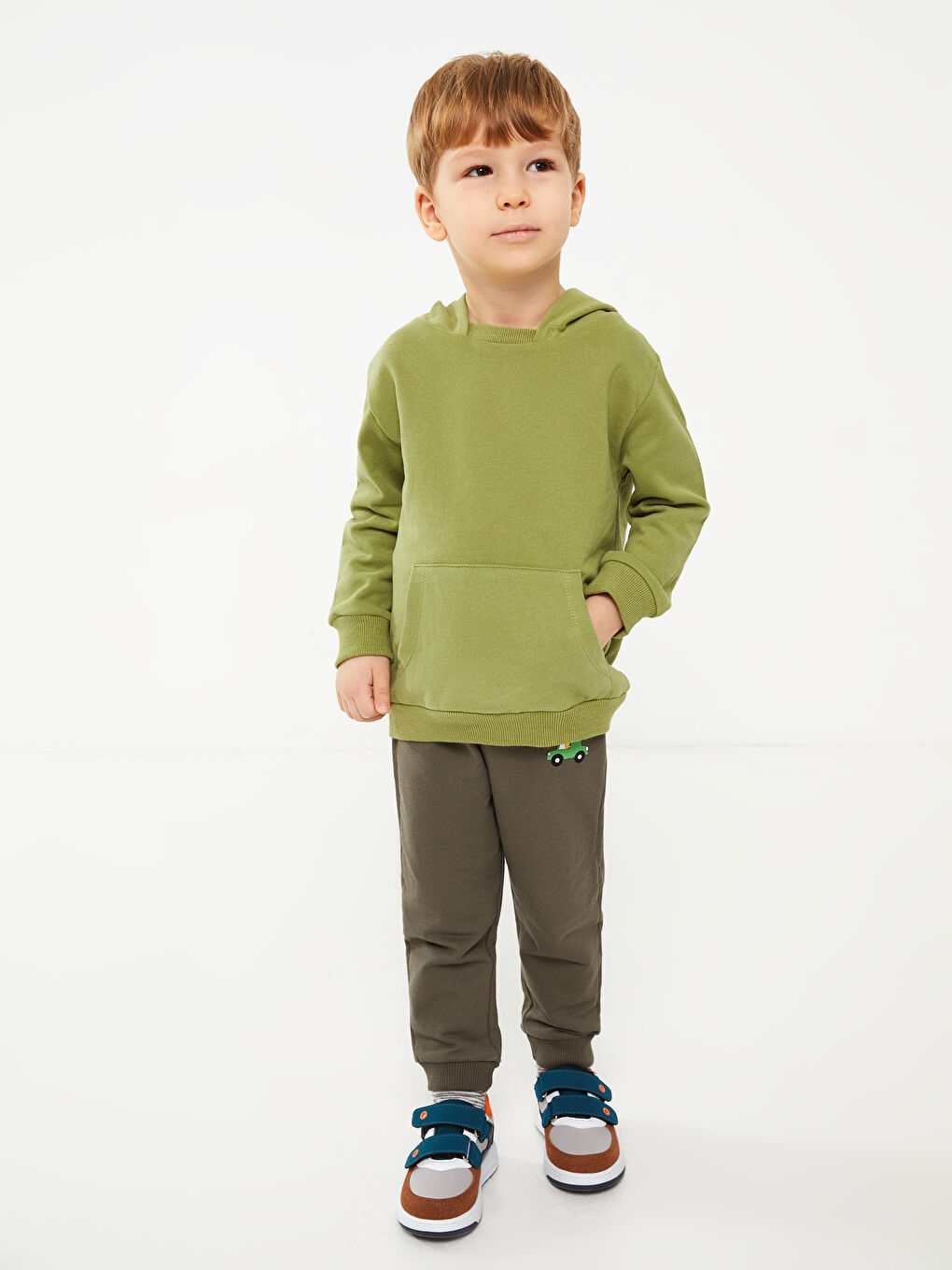 LCW baby Long Sleeve Basic Baby Boy Hoodie -W2BF35Z1-H0Y